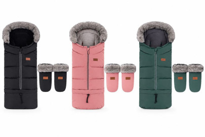 Set zimní fusak Arctic 4v1 + rukavice na kočárek Petite & Mars
