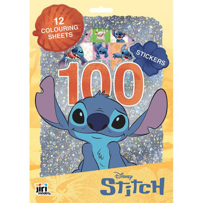 100 samolepek s omalovánkovými listy Lilo & Stitch