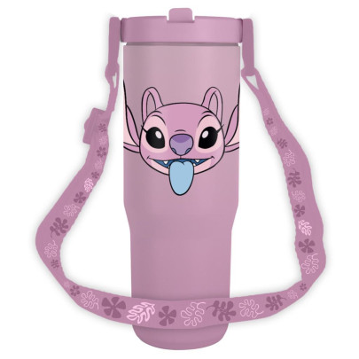Lilo a Stitch cestovní hrnek s popruhem 880 ml