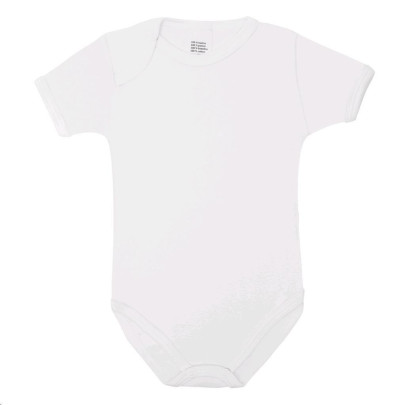 Luxusní body krátký rukáv New Baby - bílé