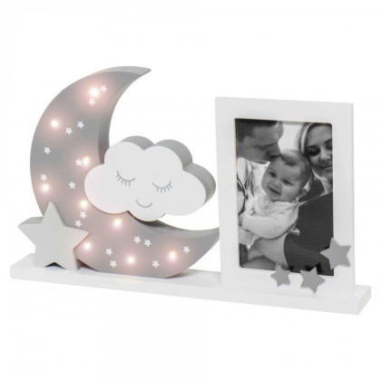 Rámeček na fotografii s LED osvětlením Moonlight Frame Grey