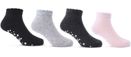 Kojenecké ponožky s protiskluzem dívčí vel. 15–17 cm