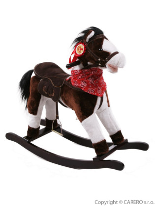 Houpací koník BAYO Monty hnědo-bílý