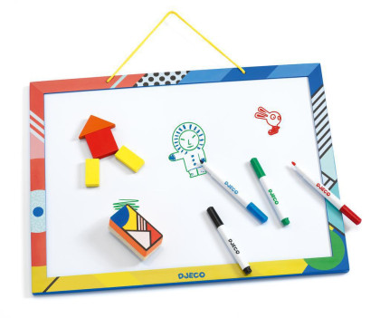 Djeco Dřevěná magnetická tabule