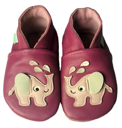 Kožené capáčky Barefoot Vel. M (6-12 měs.) Hopi Hop