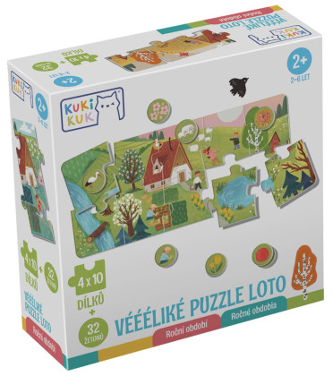 Véééliké Puzzle loto Roční období KukiKuk