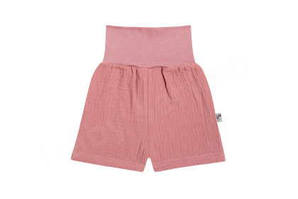 Kojenecké kraťasy mušelín růžová - Baby Service Vel. 68
