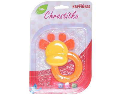 Chrastítko/kousátko žirafa 12 cm 3 m+