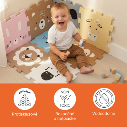 Pěnová podložka Puzzle 30x30 cm 9 ks Zopa