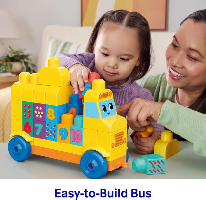 Zábavný autobus s počítáním Mega bloks