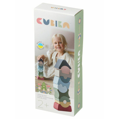Balanční věž IX - dřevěná skládačka 11 dílů Cubika