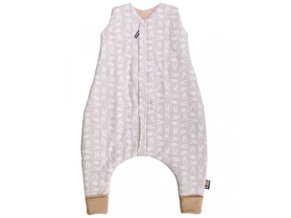 Spací pytel s nožičkami béžová zajíc