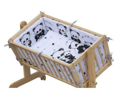 Souprava do kolébky - Scarlett Panda - Bílá