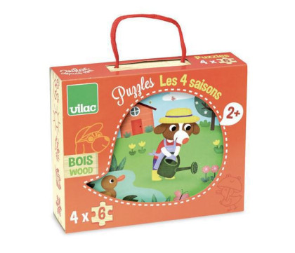 Vilac Dřevěné puzzle 4 období