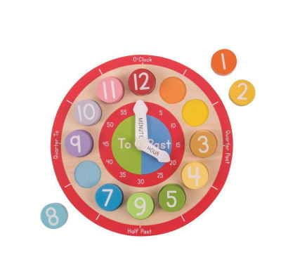 Edukativní hodiny anglické Bigjigs Toys