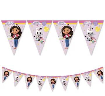 Vlaječková girlanda EKO - Gábinin kouzelný domek