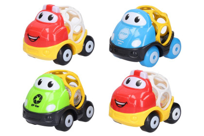 Autíčko s chrastítkem 9,5 cm 6 m+