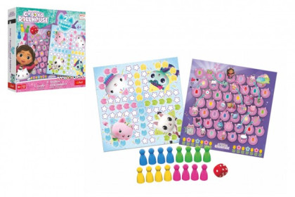 Soubor her 2v1 Člověče, nezlob se, Hadi a žebříky Gabby´s Dollhouse Trefl