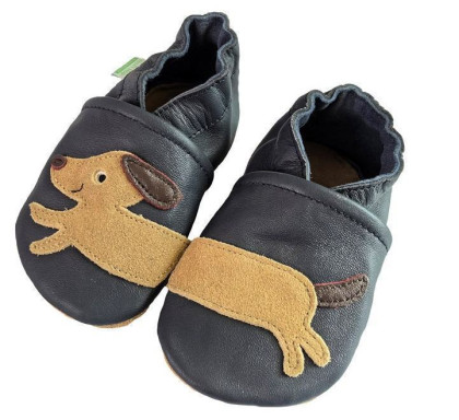 Kožené capáčky Barefoot Vel. XL (18-24 měs.) Hopi Hop