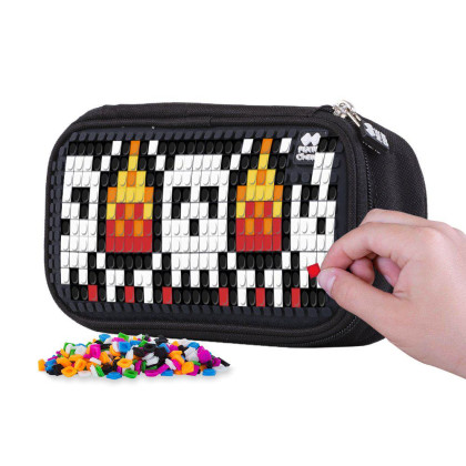 Studentský penál černý Pixie Crew