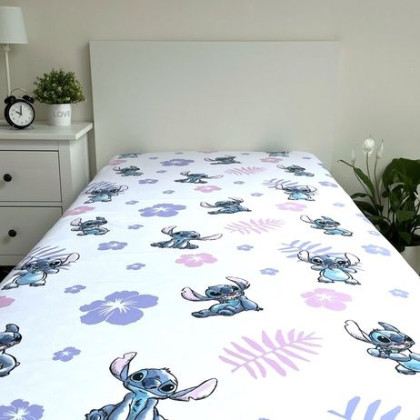 Prostěradlo Lilo and Stitch 90 x 200 + 25 cm Jerry Fabrics