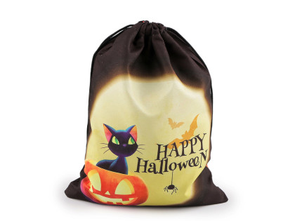 Dárkový pytlík Halloween černý 17 x 23 cm