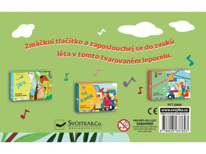 Tvarované leporelo se zvuky - Léto