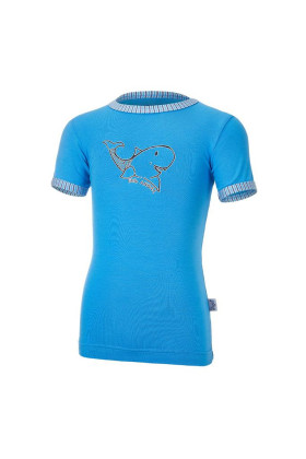 Tričko tenké krátký rukáv žralok Outlast® Modrá/ pruh světle modrá