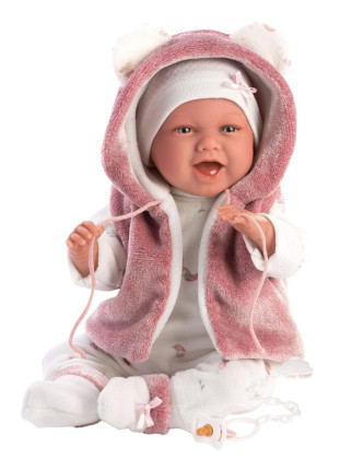 New Born 74070 Llorens - realistické miminko se zvuky 42 cm