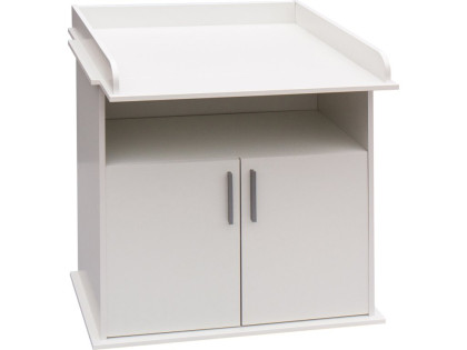 Přebalovací komoda Míša bílá laminát buk Scarlett