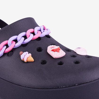 Amulety - ozdoby na boty Amuletz Lila set mix Coqui