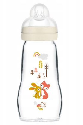 Dětská antikoliková skleněná láhev Feel Good 260 ml MAM