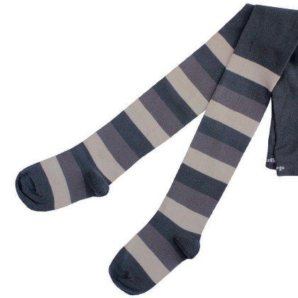 Dětské punčocháče Design Socks vel. 3 (2-3 roky) ŠEDÉ PROUŽKOVANÉ