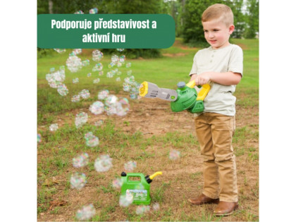 Dětský bublifukový foukač listí John Deere Kids