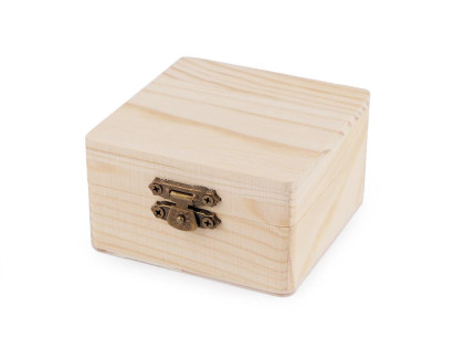 Dřevěná krabička k dozdobení