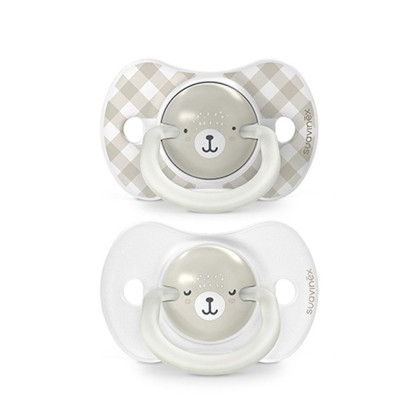 Šidítko fyziologické Den & Noc silikon Wild & Free 0-6 m 2 ks Suavinex 