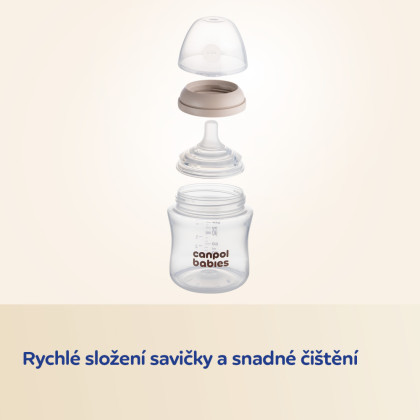Láhev antikoliková Natural Shape 260 ml Canpol babies