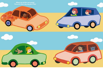 Malování prstem Auto