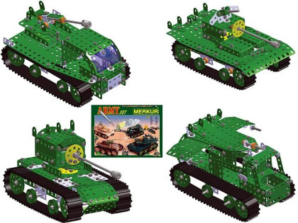 Stavebnice MERKUR Army Set 657ks