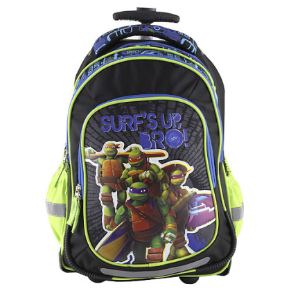 Školní batoh trolley Target - nášivka želvy Ninja