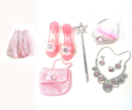 Set pro princeznu se sukýnkou a pantoflíčky