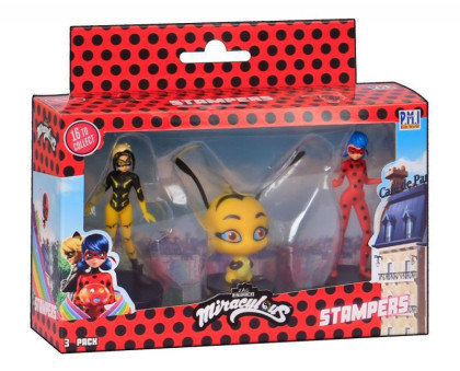 Miraculous: Beruška a Černý kocour- razítka 3 ks