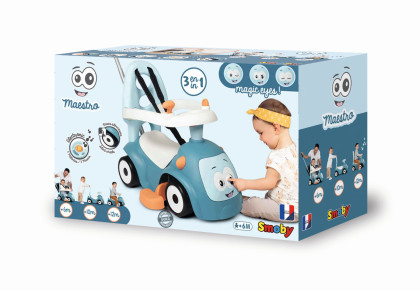 Odrážedlo Maestro 3v1 modré elektronické Smoby