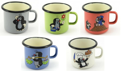 Hrnek s uchem Krtek smalt 7 x 7cm