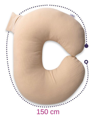 Mušelínový polohovací polštář MiniRelax 140 cm Babymatex