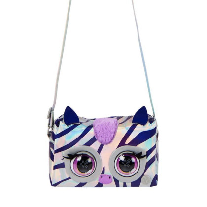 Purse Pets Metalická interaktivní kabelka Zebra