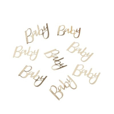 Konfety nápis ,,Baby" zlatý 14 g
