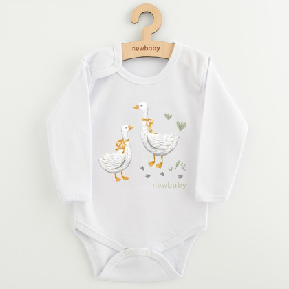 Dětské body s potiskem New Baby Husičky 