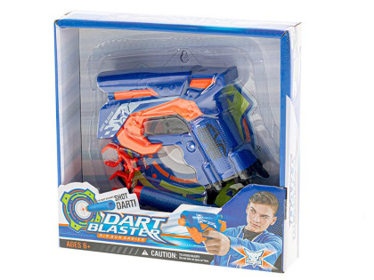 Pistole 11 cm na natažení s pěnovými náboji 2 ks
