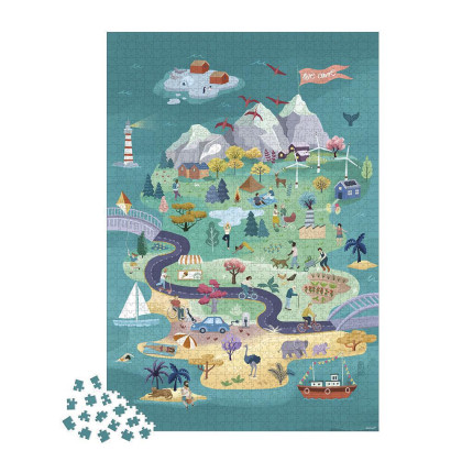 Art puzzle Život na ostrově 1500 ks Janod